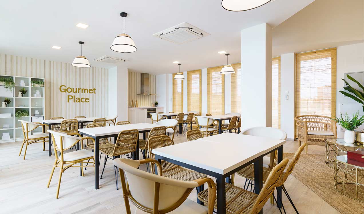 Interior de la sala gourmet